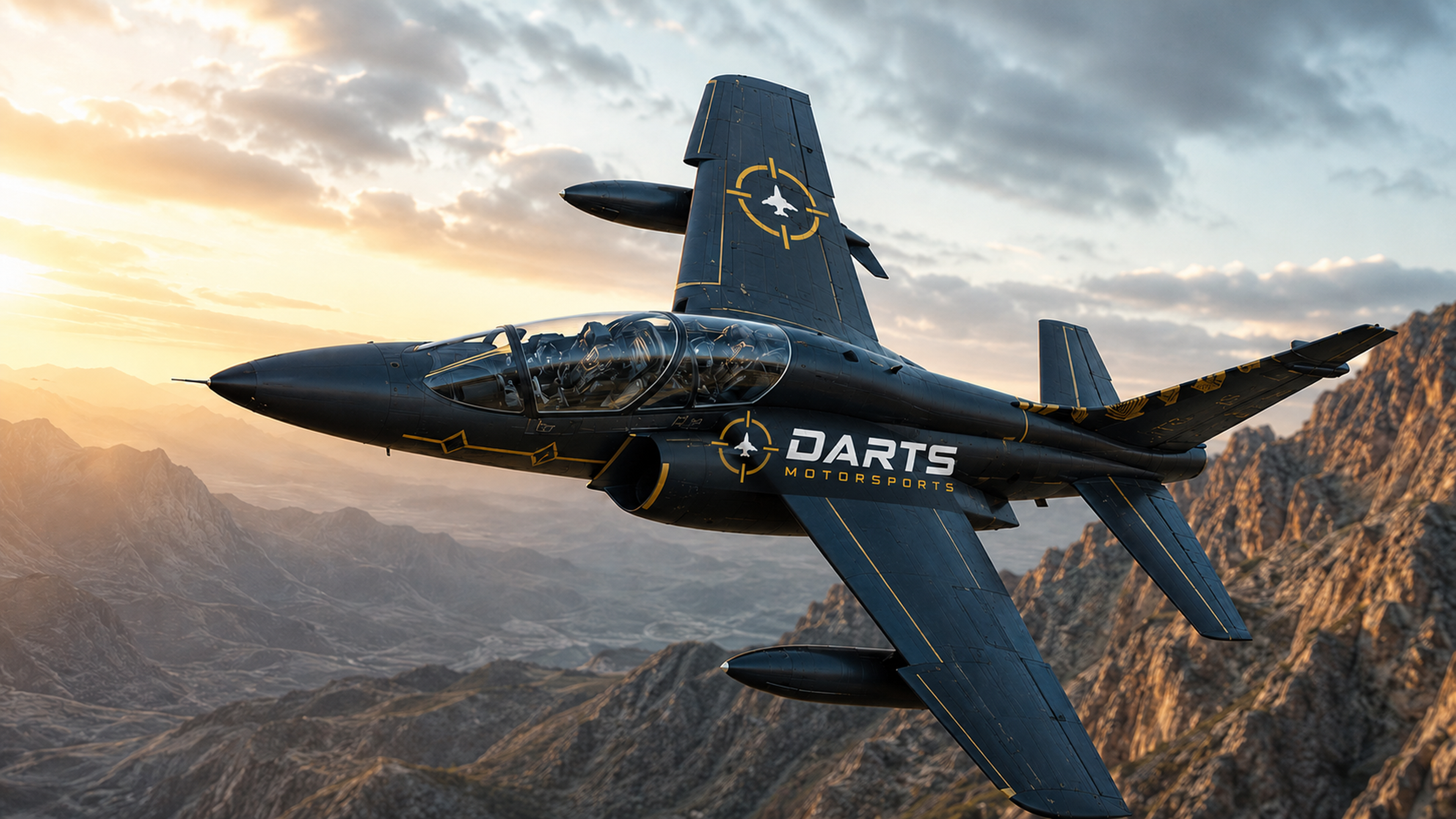 Alpha Jet in sunrise formation